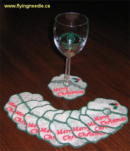 Christmas Wine Coasters